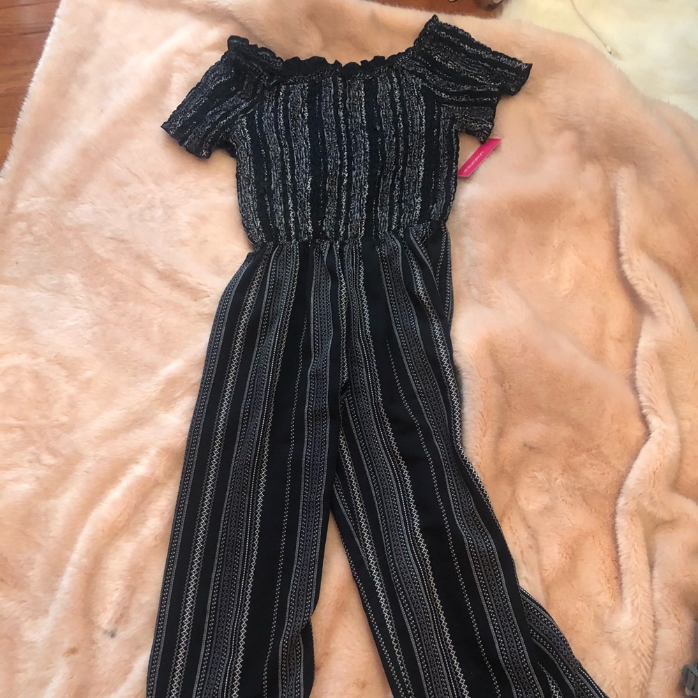NWT black off the shoulder jumpsuit